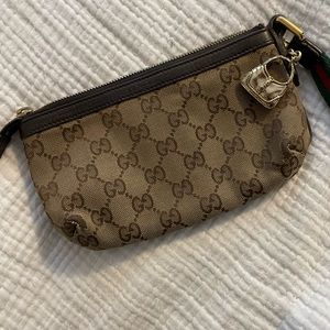 Gucci Monogram Jolicoeur Wristlet